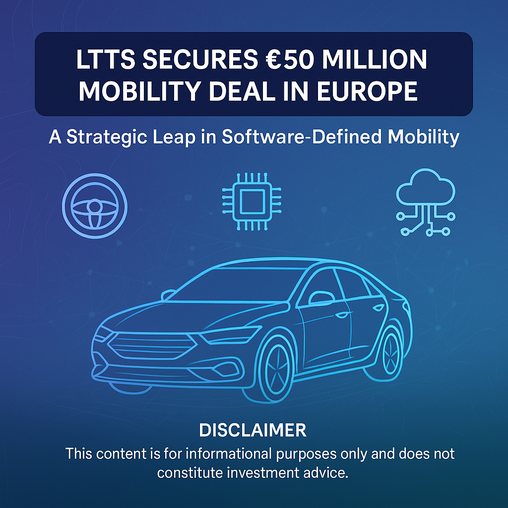 L&T Technology Services Wins €50 Million Transformational Deal in Mobility Segment in Europe